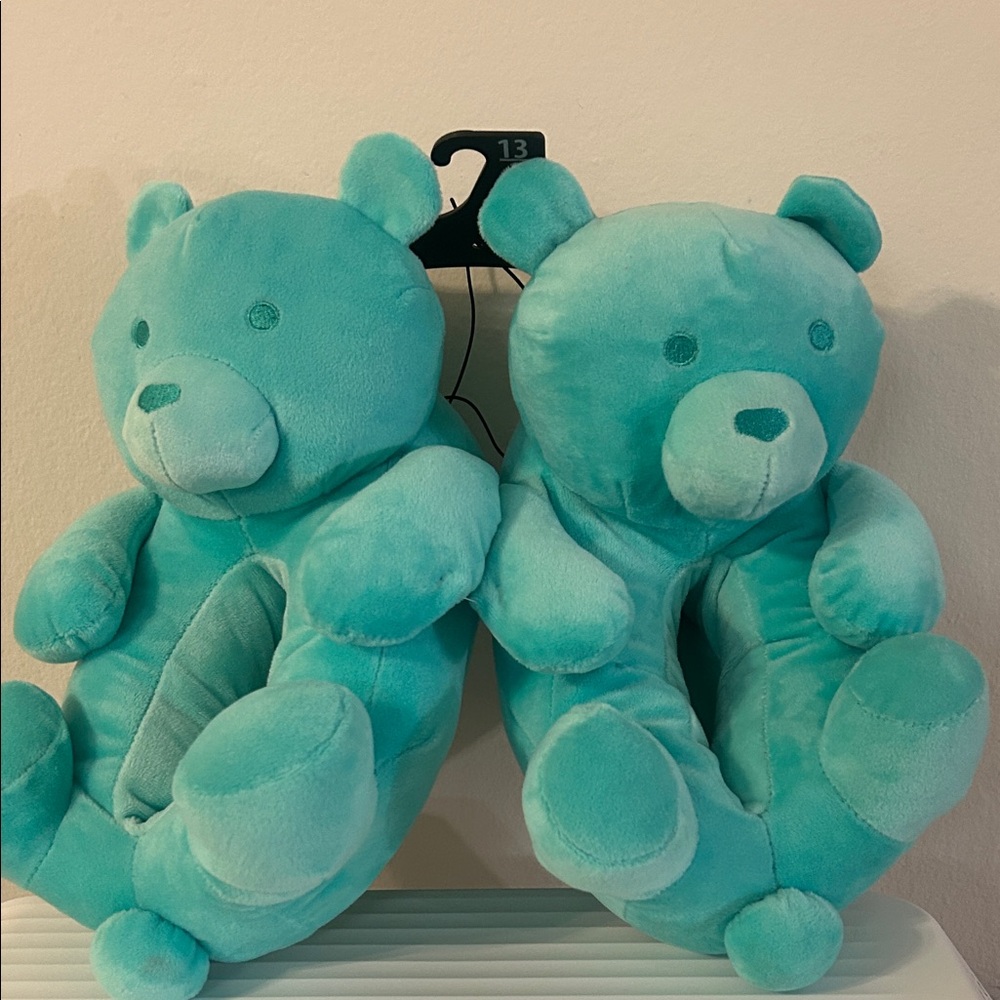 Kids Way To Celebrate Valentine's Day Bear Slippers